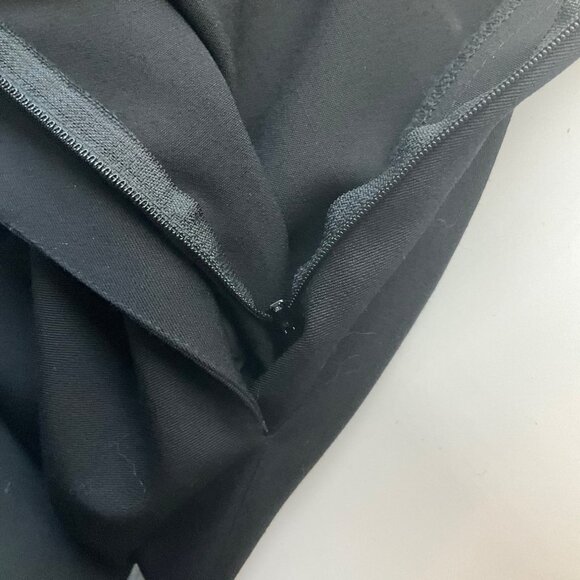 Vintage Rafaella M Made Italy Black Wool A-Line Full Midi Skirt Preppy Old Money - Picture 7 of 12